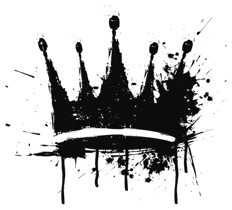 Foto accessori artistici a silhouette a forma di corona png