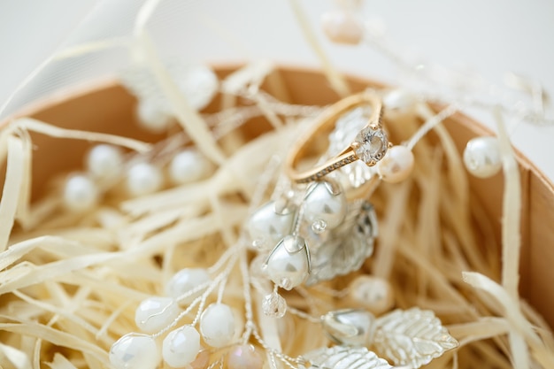 Accessori da sposa sposa il giorno del matrimonio