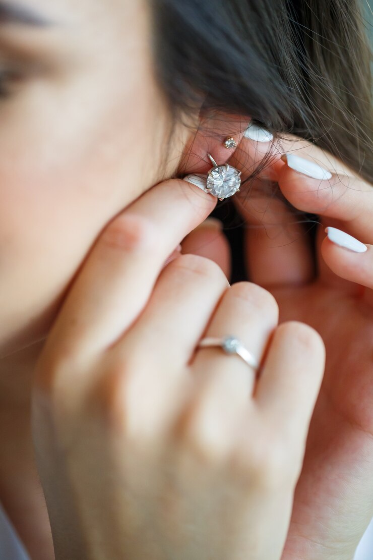 Foto accessori da sposa sposa il giorno del matrimonio