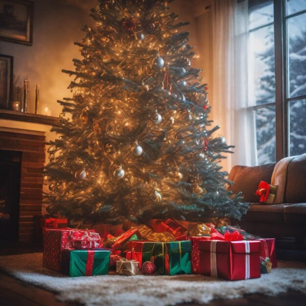 Accogliente serata di Natale a casa