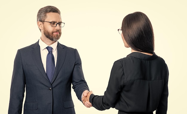 accordo di partenariato al momento della negoziazione isolato su sfondo bianco accordo di partnership al momento del negoziato