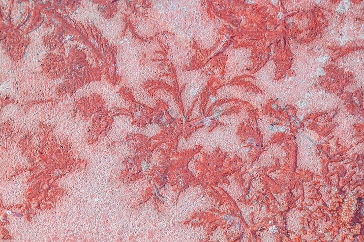 Foto acqua ghiacciata sulle lastre di pavimentazione come sfondo