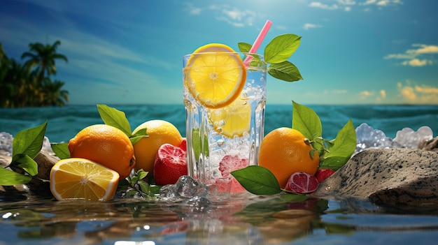 Acqua Minerale ai Frutti Tropicali