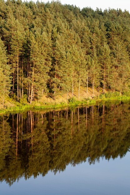 Acqua nel lago con tempo ventoso calmo