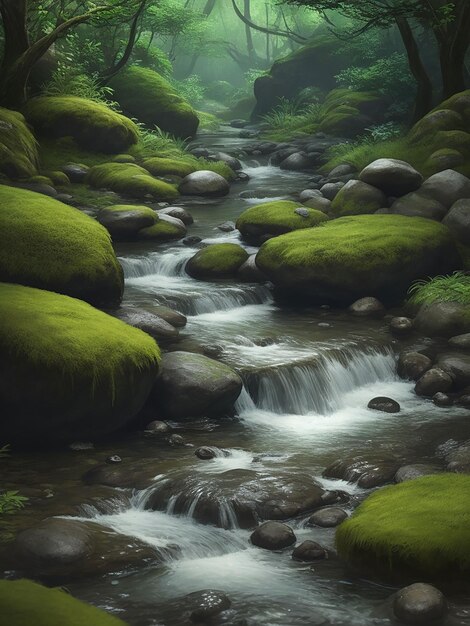 Acqua pietra hd e vista naturale