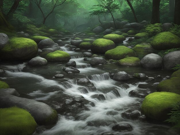 Acqua pietra hd e vista naturale