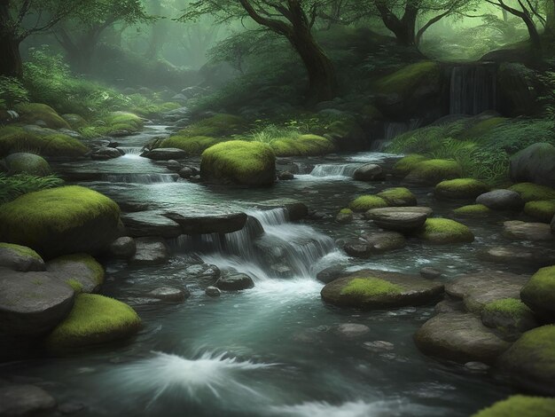 Acqua pietra hd e vista naturale