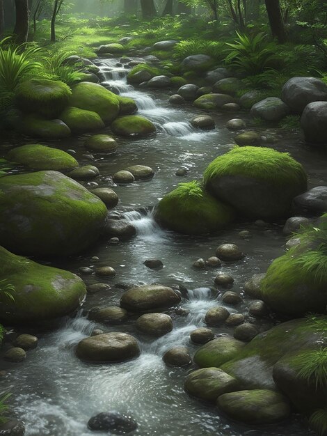 Acqua pietra hd e vista naturale