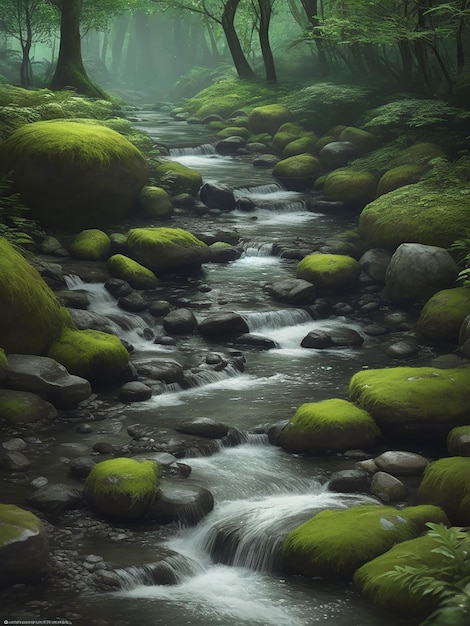 Acqua pietra hd e vista naturale