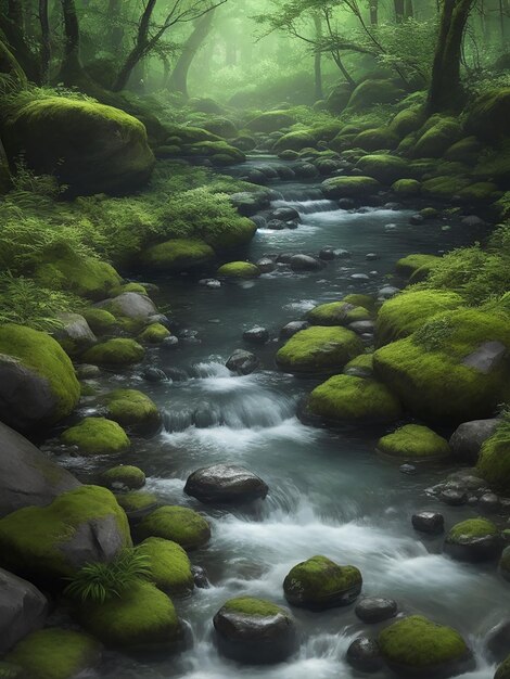 Acqua pietra hd e vista naturale