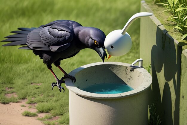 acqua potabile del corvo nero