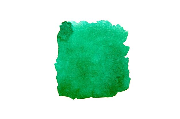 Acquarello verde su carta