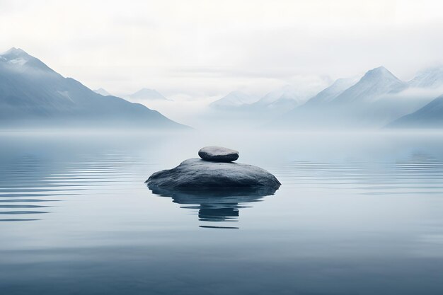 Acque infinite in forma di lago astratto