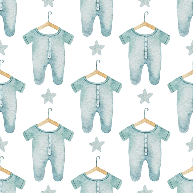 Acquerello bodysuit bambino carino bambini modello senza cuciture