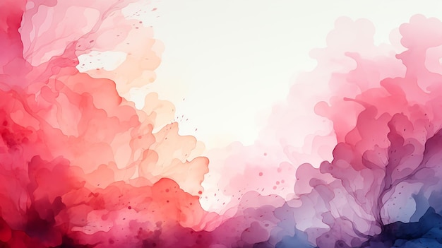 acquerello chiaro sfondo astratto gradiente delicato pastello colore morbido rosa bianco e blu disegno in bianco pittura