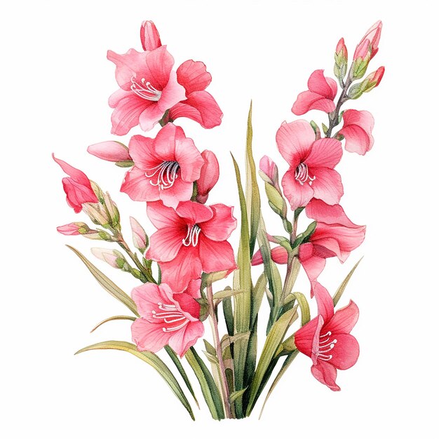 Acquerello Clipart Watsonia