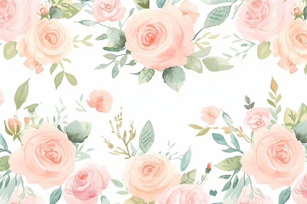 Acquerello colorato bellezza rosa modello sfondo matrimonio sfondo San Valentino Banner