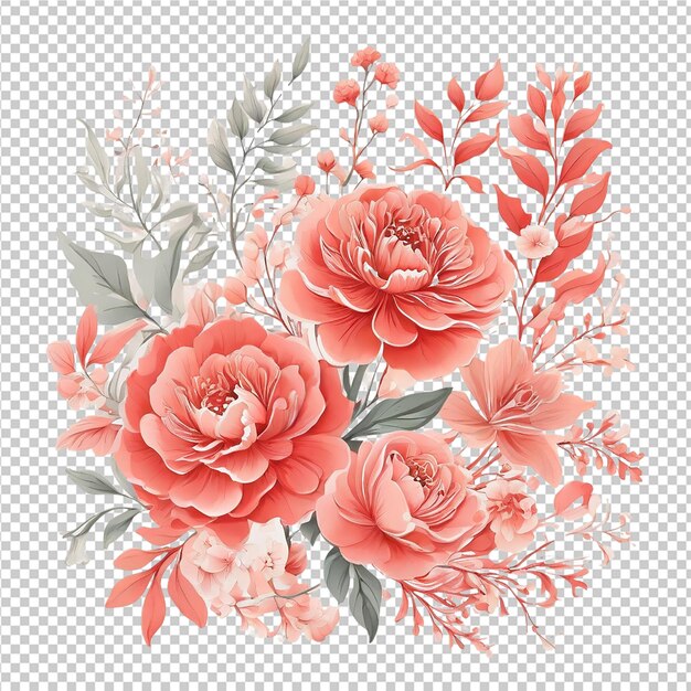 Acquerello Design di fiori florali Design di schede di matrimonio Design di piastre