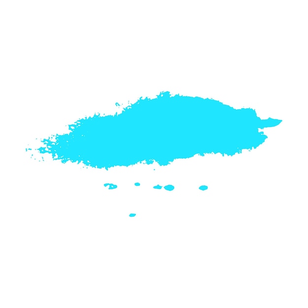 Acquerello dipinto con pennello blu chiaro