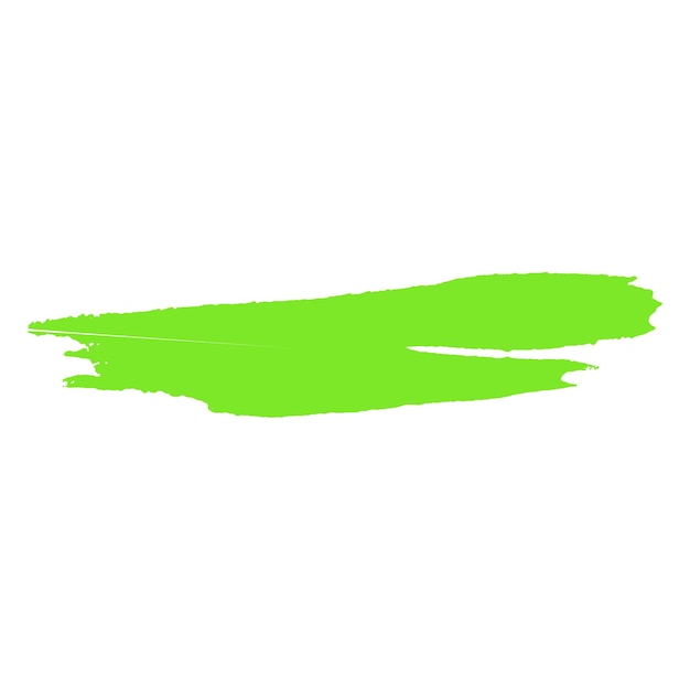 Acquerello dipinto con pennello verde