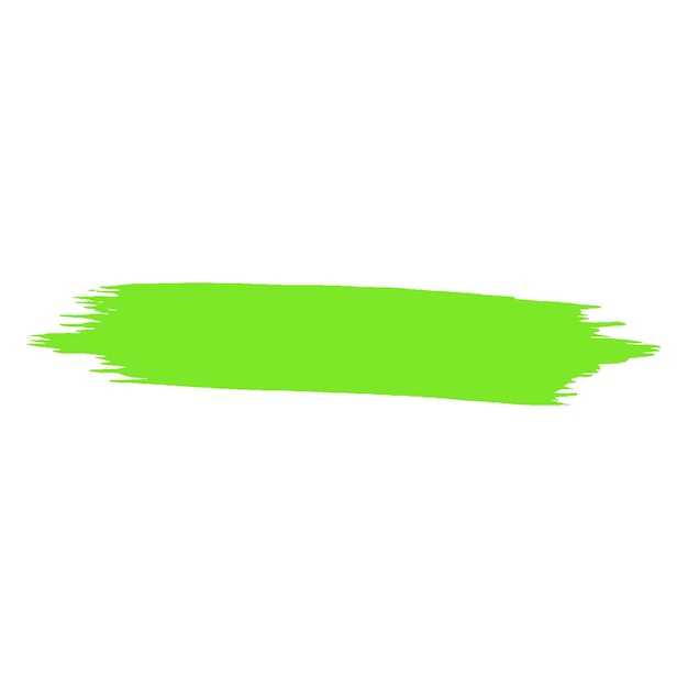Acquerello dipinto con pennello verde