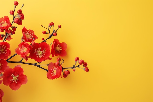 Acquerello fiore di ciliegio fiore di fiore sfondo fiori decorazione disboscamento invito modello