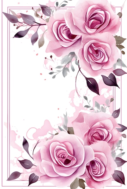 Acquerello fiore sfondo illustrazione floreale invito a nozze fiore
