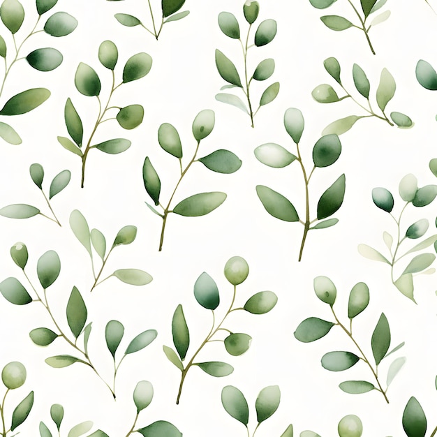 Acquerello Ombre Mistletoe Pattern