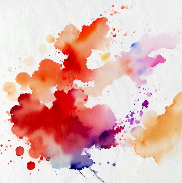 Acquerello Splash pittura riproduzione Blob Splatter sfondo colorato