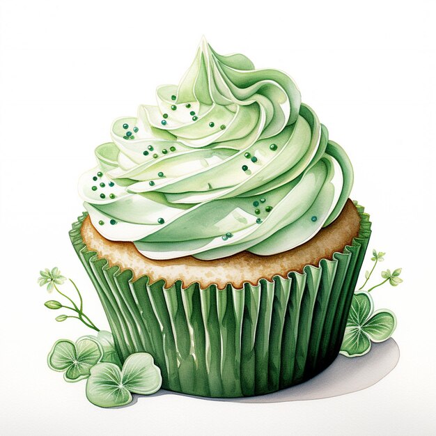 Acquerello St Patrick Green Cupcaked