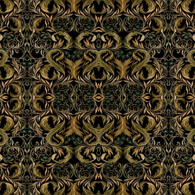 Acquerello vintage astratto floreale seamless texture Piastrelle arabe