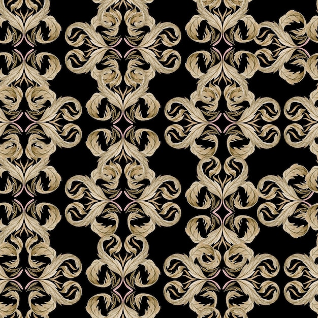 Acquerello vintage astratto floreale seamless texture Piastrelle arabe