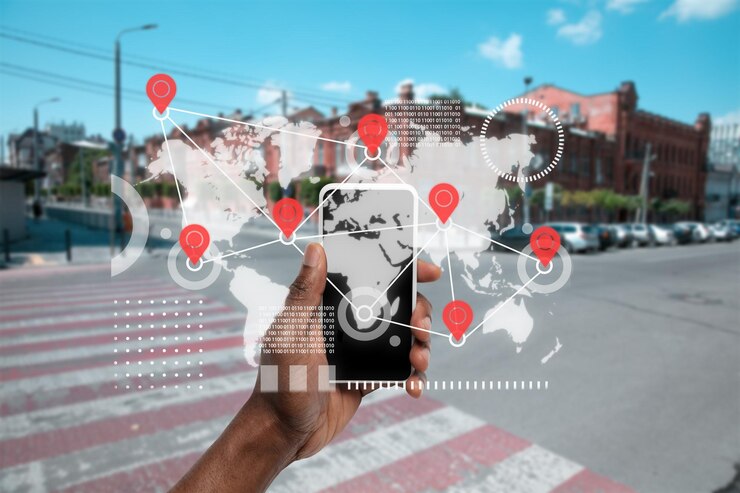 Foto acquisto di generi alimentari e merci via internet. il tuo smartphone o altro gadget