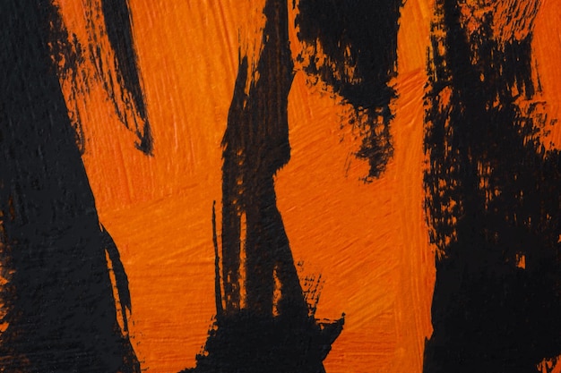 Acrilico a strisce nere Tiger Orange Pittura astratta texture concettuale di pelli di gatto africano
