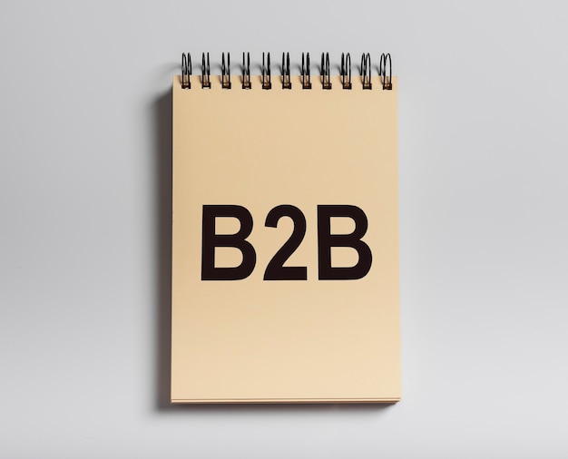 Acronimo B2B, iscrizione. Business to Business concetto.