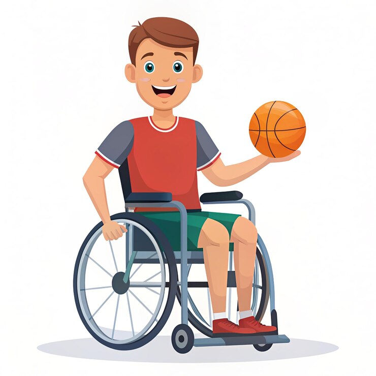 Adaptive Physical Education Specialist Vector Character in Flat Style