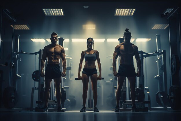 addestrare la gente alla palestra poster aggiungere