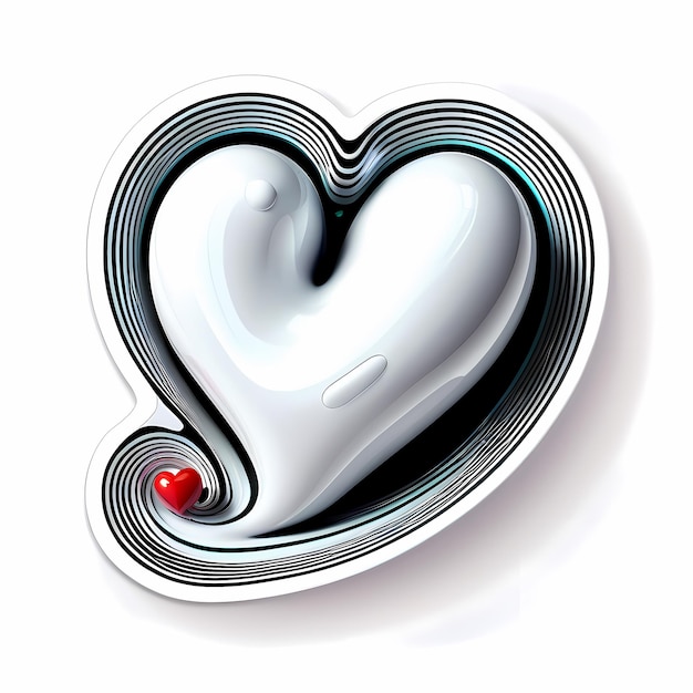 adesivi a forma di cuore 3d cuori con diversi disegni adesivi in forma di cuore in stile cartone animato