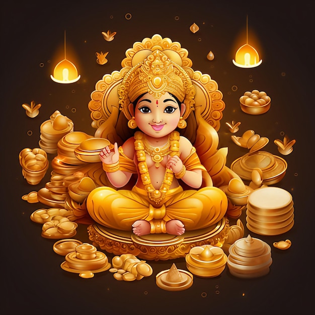 Adesivi del festival felice Dhanteras