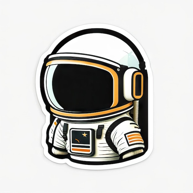 Adesivo astronauta minimalista