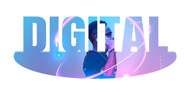 adesivo digitale png di parole borda bianca tipografia sfondo trasparente
