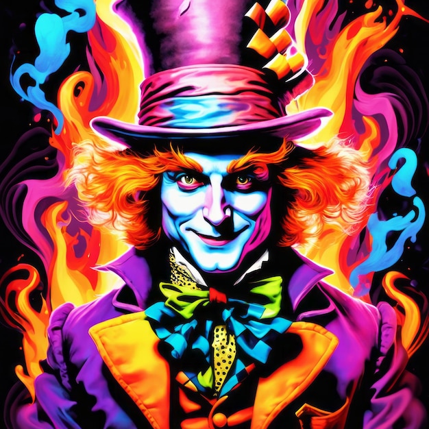 adesivo Mad Hatter per maglietta