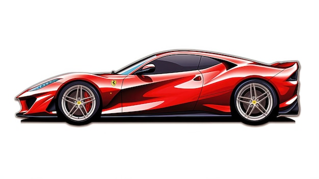 adesivo rosso per auto Ferrari