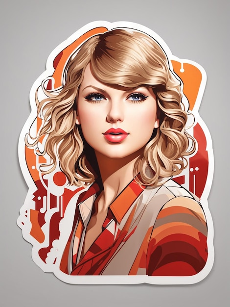 Adesivo Taylor Swift umore fiducioso