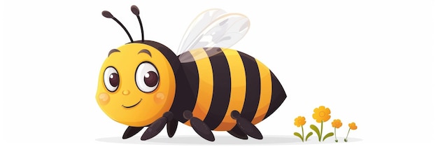 Adorabile api illustrata