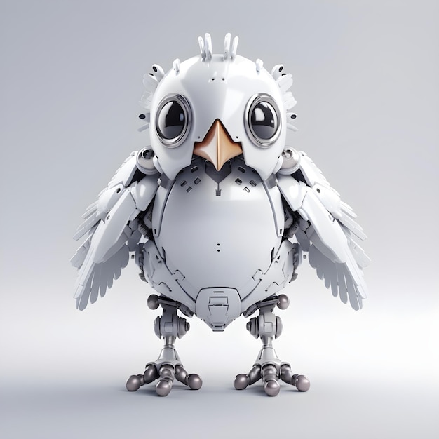 Adorabile Chick Robot generativa tecnologia generata dall'IA