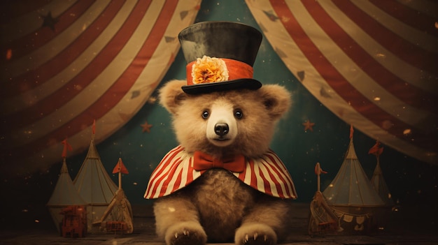 Adorabile orsetto da circo
