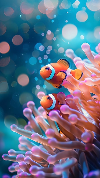 adorabile pesce nemo tra le braccia delle anemone carta da parati HD