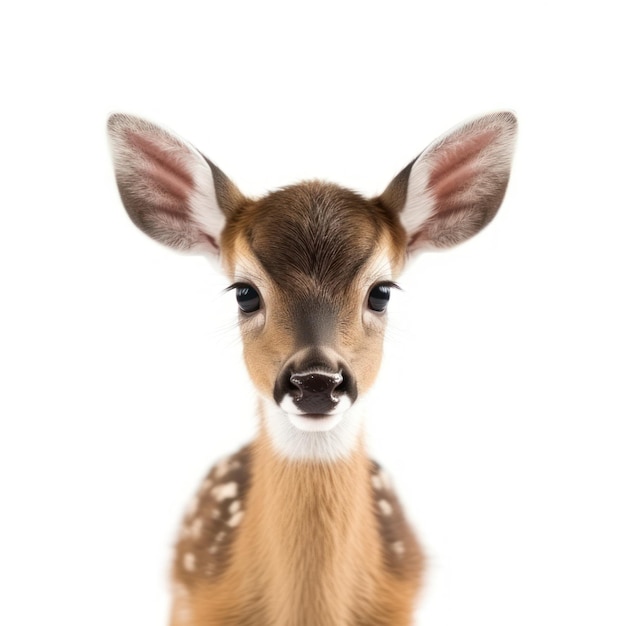 Adorabile ritratto di Baby Deer Fawn generato dall'IA