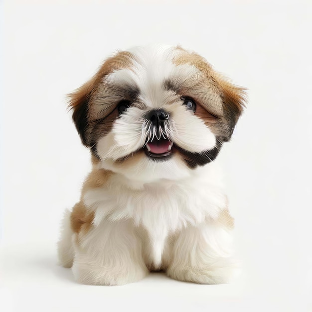 Adorabile Shih Tzu Pup Ritratto Generativa AI